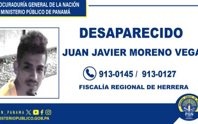 En Herrera solicitan colaboración para ubicar a una persona desaparecida