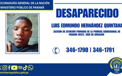 Se solicita apoyo de la ciudadanía para ubicar a persona desaparecida
