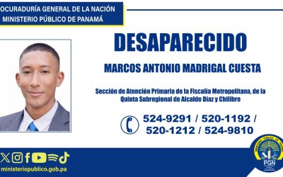 Se solicita apoyo de la ciudadanía para ubicar a persona desaparecida.