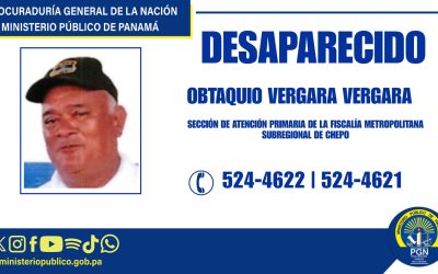 Se solicita apoyo de la ciudadanía para ubicar a persona desaparecida