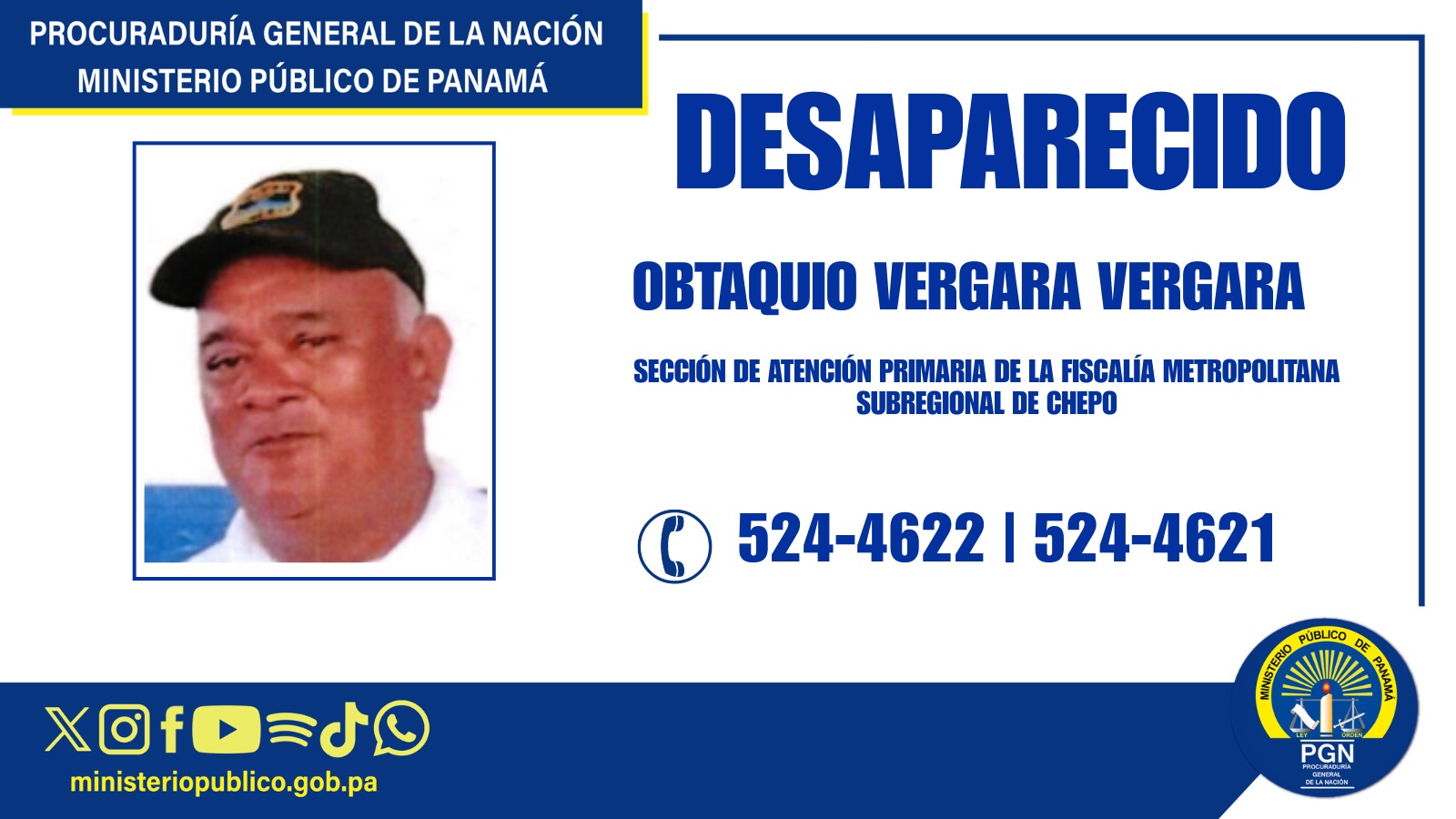 Se solicita apoyo de la ciudadanía para ubicar a persona desaparecida