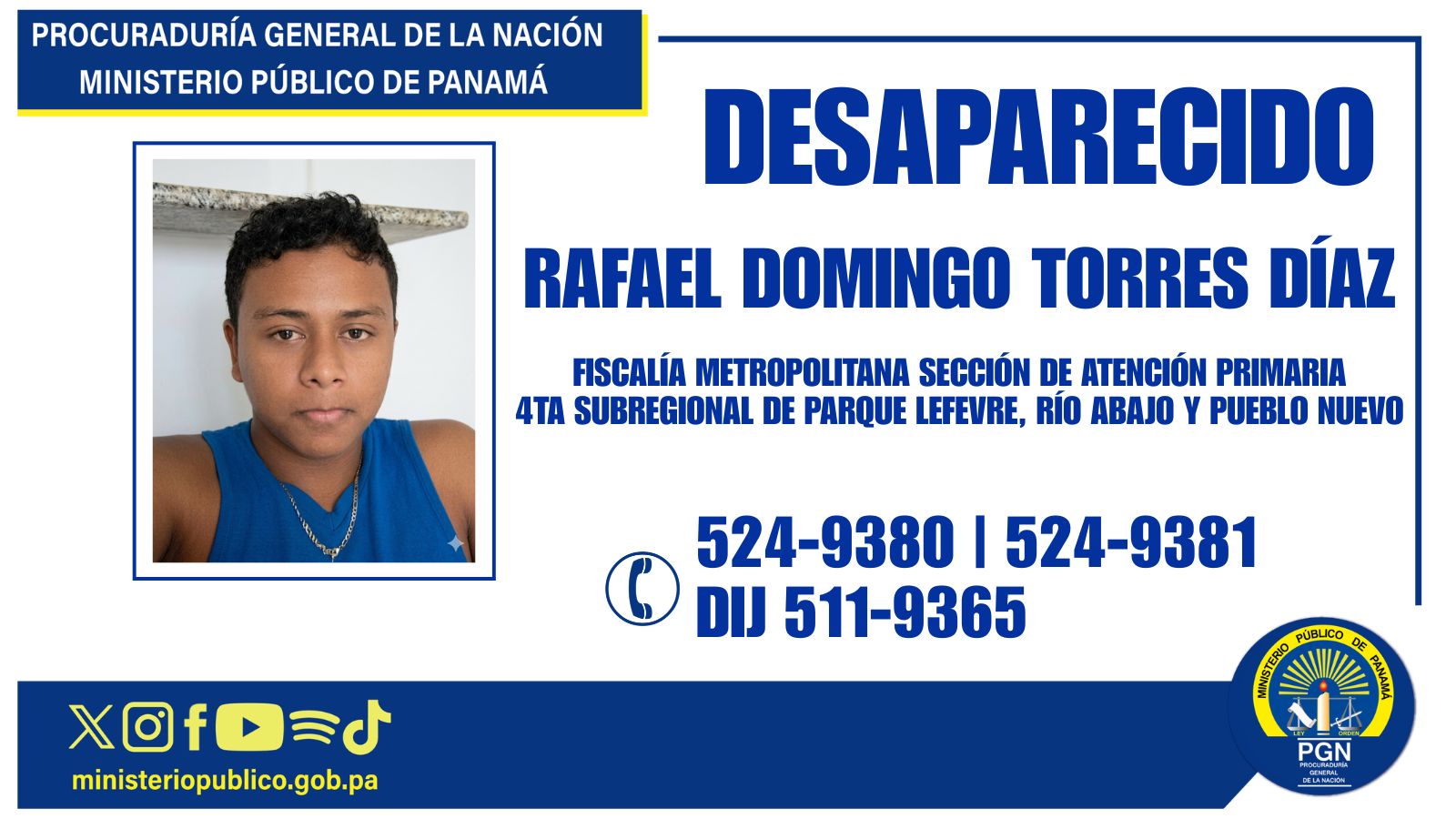 Solicitan apoyo para ubicar persona desaparecida