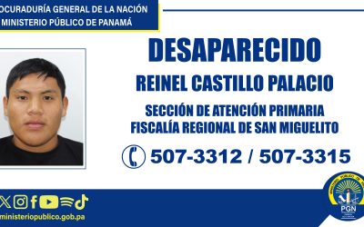 Se solicita apoyo para ubicar a joven desaparecido en San Miguelito