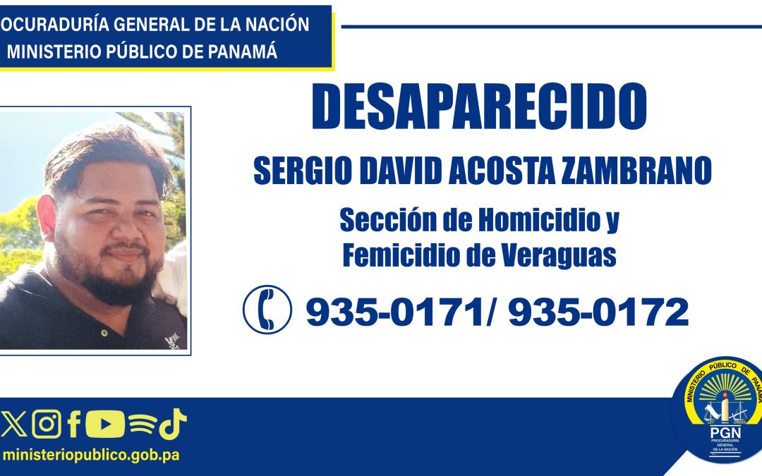 Se solicita la colaboración ciudadana para localizar a hombre desaparecido en Santiago