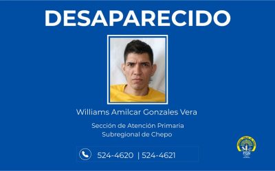 Sección de Atención Primaria de la Subregional de Chepo busca a hombre desaparecido