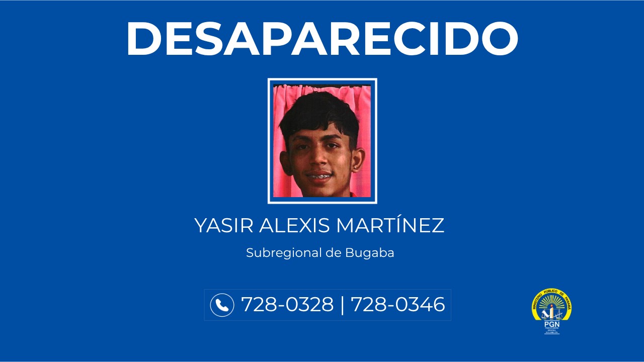 Se solicita colaboración en Chiriquí para ubicar a una persona desaparecida