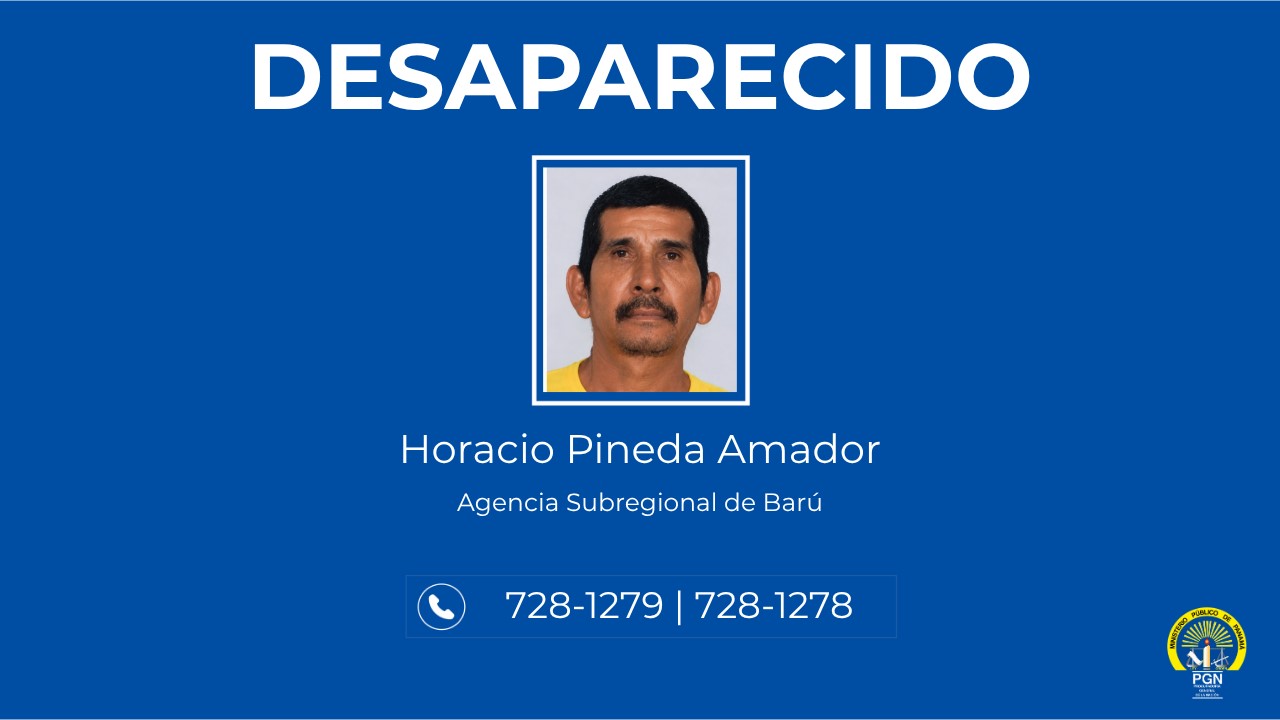 En Chiriquí solicitan colaboración para ubicar a una persona desaparecida en el distrito de Barú