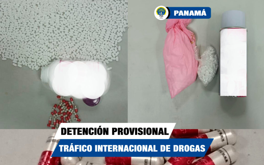 Detención provisional para dos mujeres por tráfico internacional de drogas, aprehendidas con 17 mil 988 pastillas