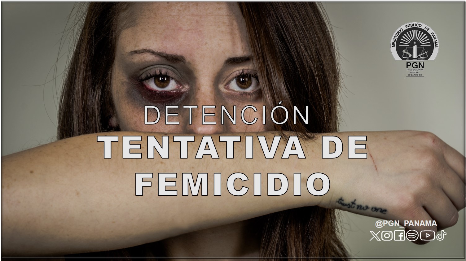Detención provisional por el delito de tentativa de femicidio en Veraguas