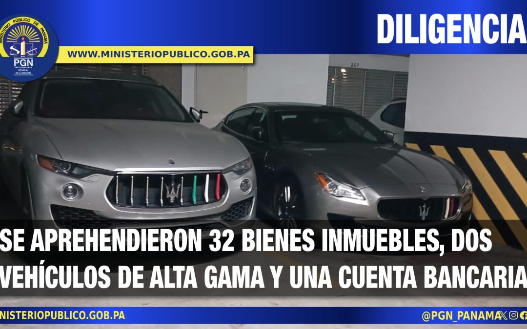 Fiscalía Segunda contra la Delincuencia Organizada realizó diligencias referentes a investigación por blanqueo de capitales