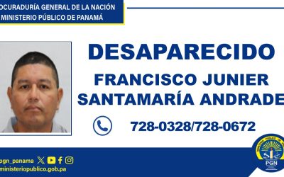 Se pide colaboración para ubicar a una persona desaparecida en Bugaba