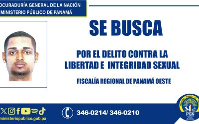 En Panamá Oeste, se busca a requerido en investigación por el delito contra la libertad e integridad sexual