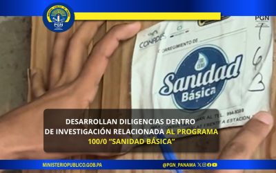 Fiscalía Anticorrupción desarrolla diligencias dentro de investigación relacionada al programa 100/0 Sanidad Básica