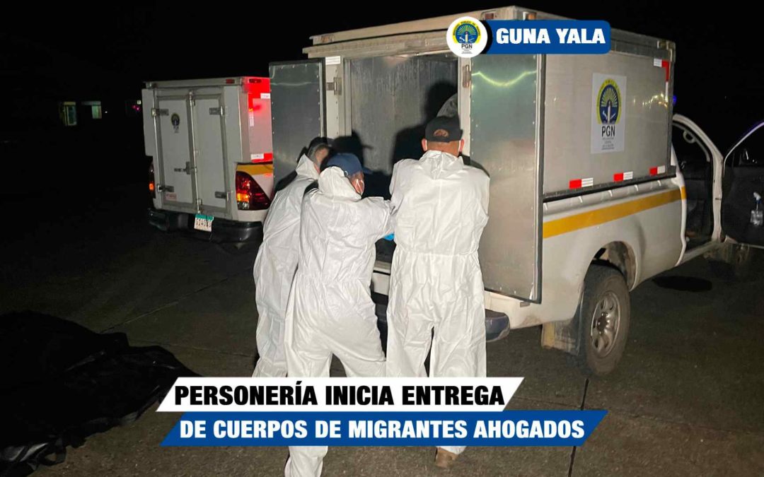 Personería de Guna Yala inició el proceso de entrega de los cuerpos encontrados en Carreto