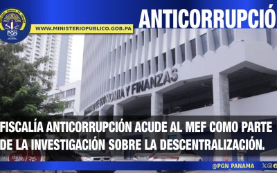 Fiscalías Anticorrupción visita el Ministerio de Economía y Finanzas con el fin de ubicar información