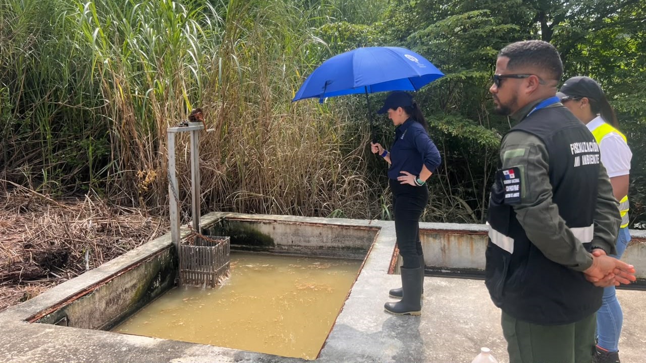 Fiscalía de Ambiente realiza inspección ocular a planta de tratamiento en zona residencial del distrito de San Miguelito