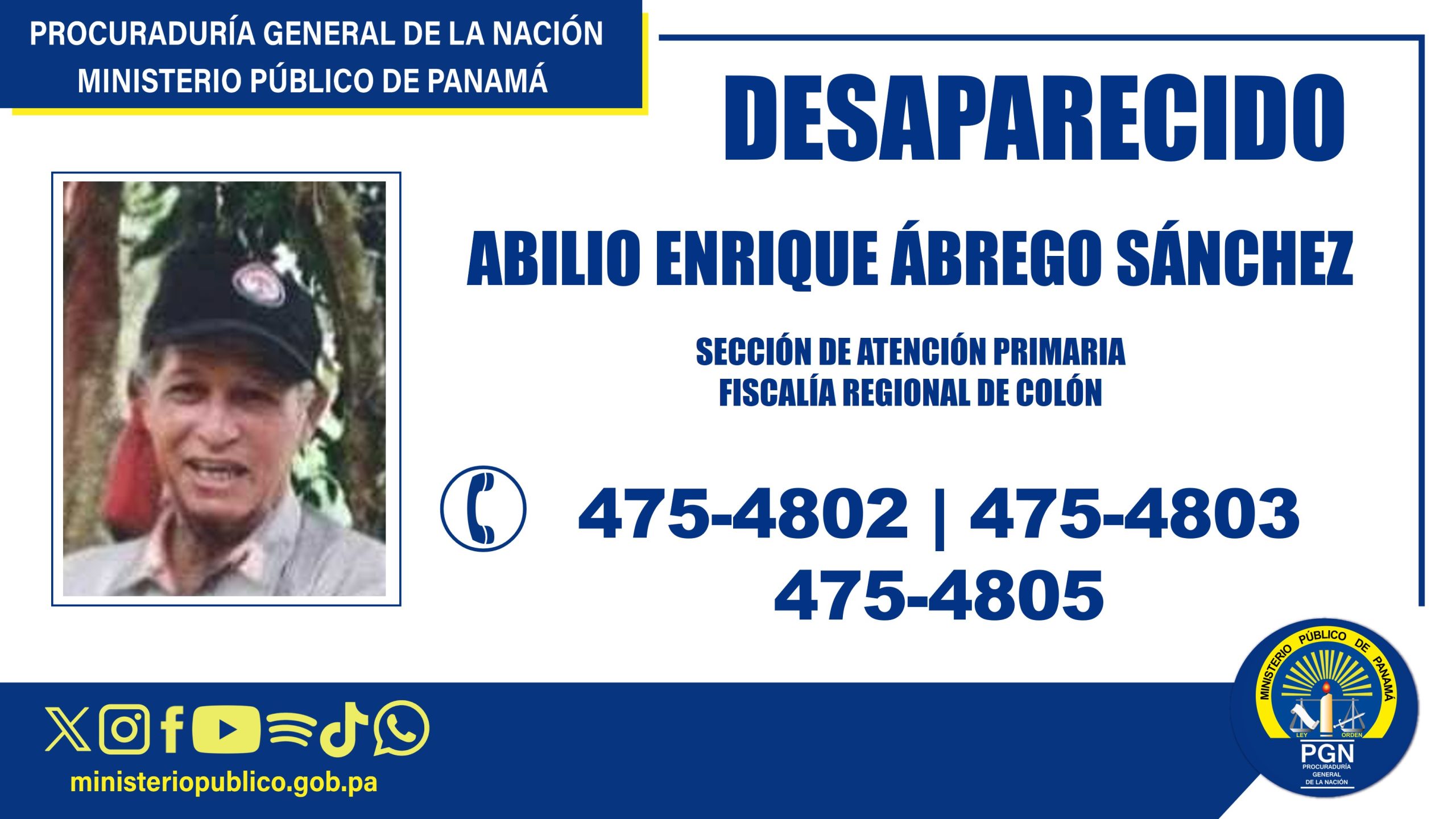 Se solicita apoyo de la ciudadanía para ubicar a una persona desaparecida