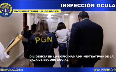 Fiscalía Anticorrupción realiza inspección ocular en oficinas de la Caja de Seguro Social