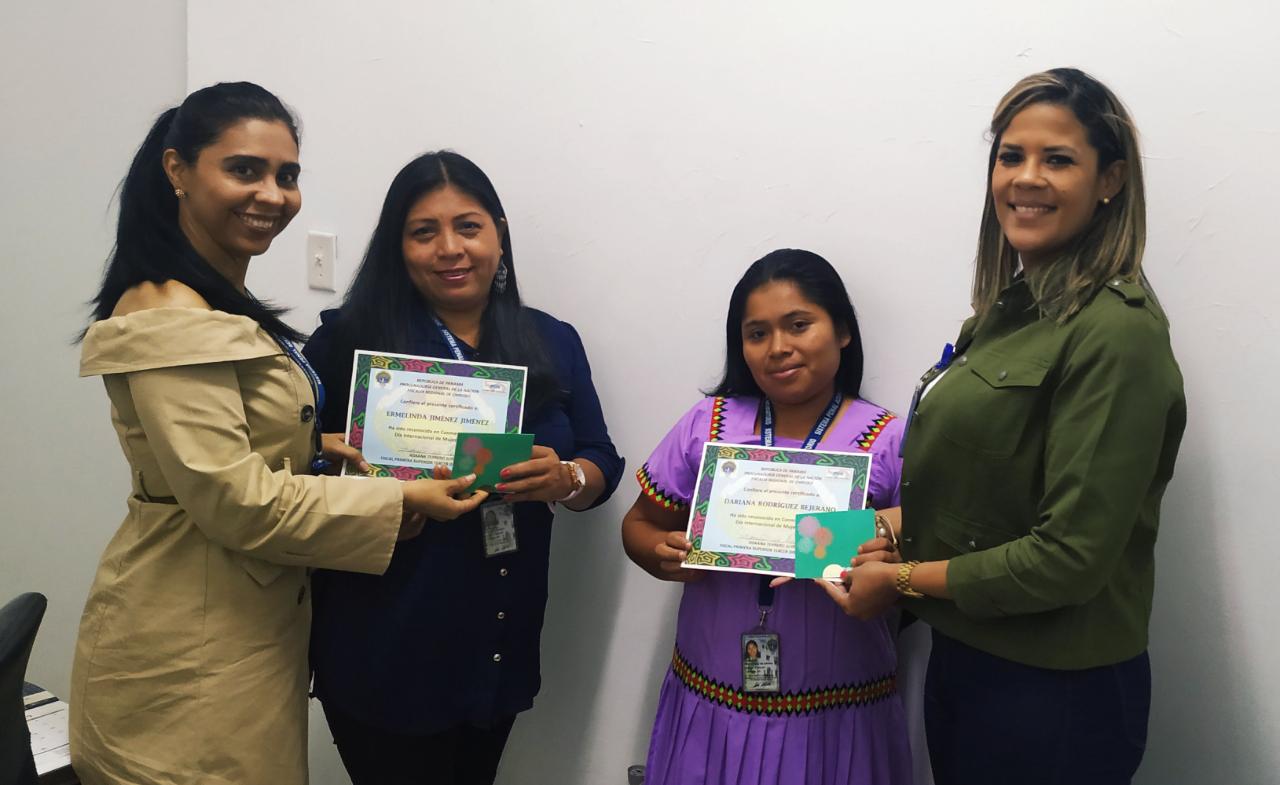 La Fiscalía Regional de Chiriquí exalta la labor profesional de la mujer indígena en el MP