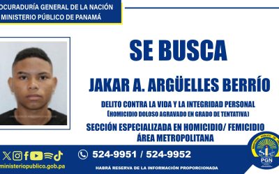 Se solicita información sobre más buscado por tentativa de homicidio agravado