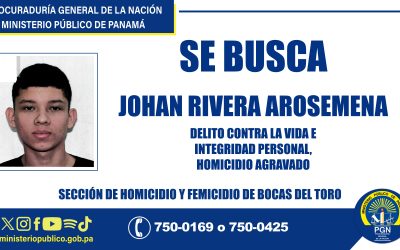 Fiscalía solicita colaboración ciudadana para ubicar a un requerido por homicidio agravado