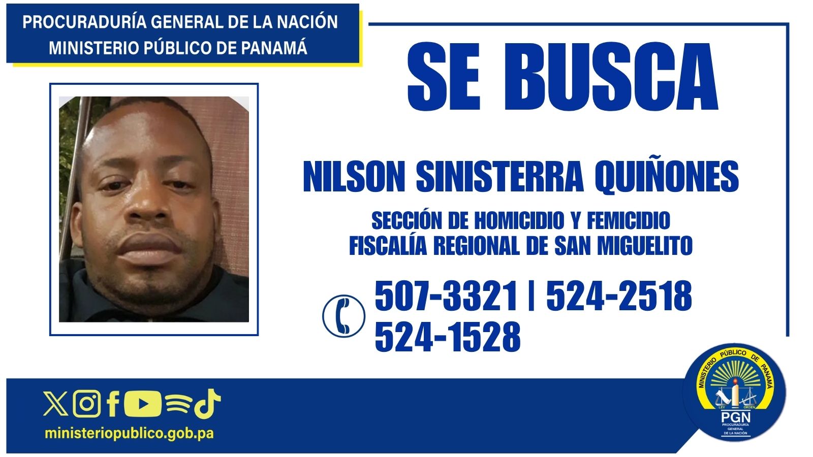 Buscan a un hombre vinculado a tentativa de femicidio ocurrido en San Miguelito