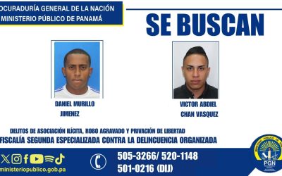 Buscan a dos hombres por asociación ilícita, robo agravado y privación de libertad