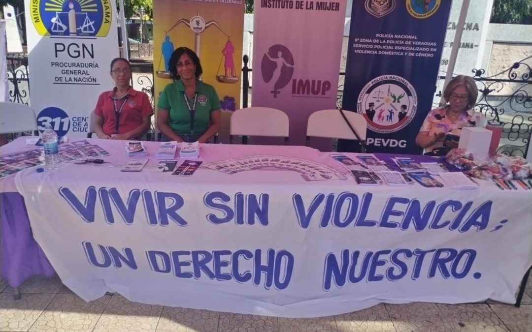 Fiscalía Regional de Veraguas realiza volanteo contra la violencia domestica