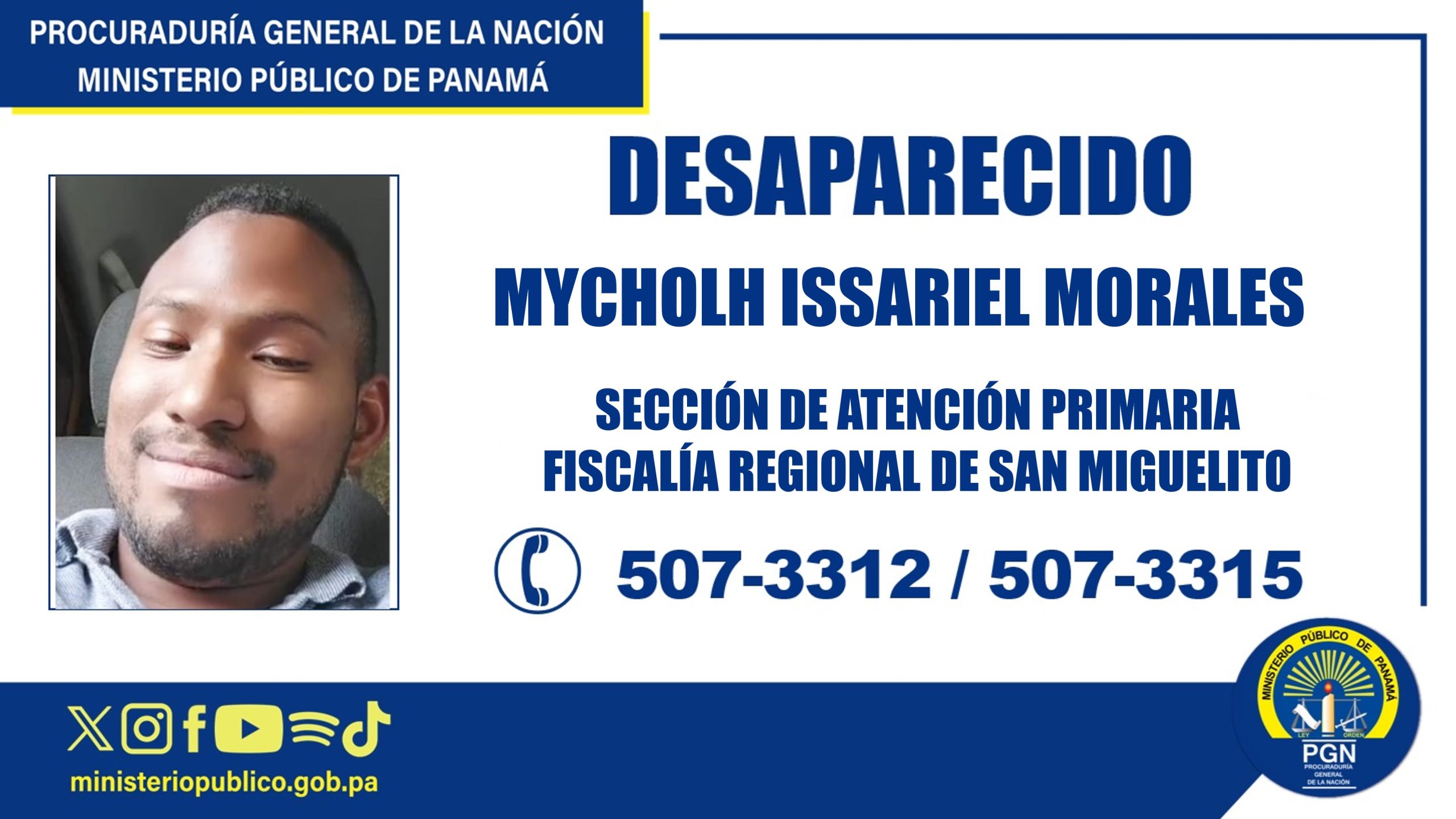 En San Miguelito requieren ubicar a un ciudadano desaparecido