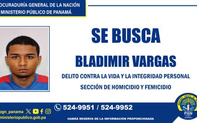 Ministerio Público solicita información para dar con el paradero de una persona