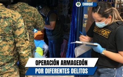 Fiscalía Regional de Chiriquí en conjunto con Senafront desarrollan operación “Armagedón”