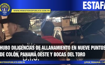 Fiscalía Regional de Panamá Oeste aprehende a cuatro personas por estafa en la operación “Artilugio”