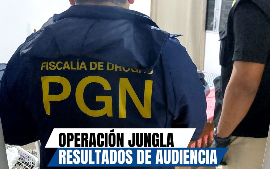 Por operación Jungla Fiscalía Primera de Drogas logra 7 condenas y 21 detención provisional