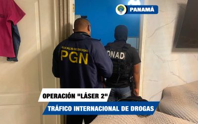 Mediante la operación “Láser 2” la Fiscalía de Drogas aprehende a personas por tráfico internacional de sustancias ilícitas