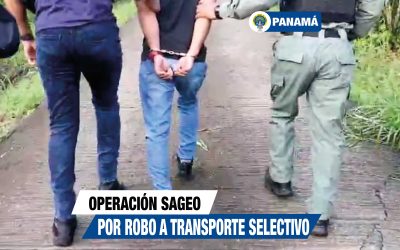 Fiscalía logra aprehensiones mediante operación “Sageo” en Panamá y San Miguelito por robo a conductores de taxi