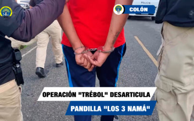 En operación “Trébol” aprehenden a 9 integrantes de la pandilla “Los Tres Namá”, que opera en Villa del Caribe de Colón