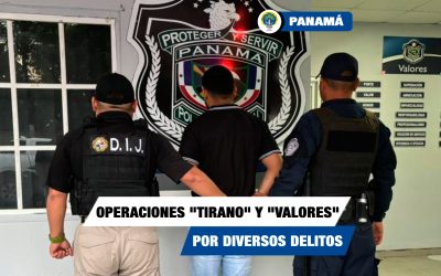 Aprehenden a 10 personas mediante operaciones “Tirano” y “Valores”