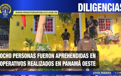 En Panamá Oeste se aprehendieron a 8 personas durante diversas operaciones por varios delitos