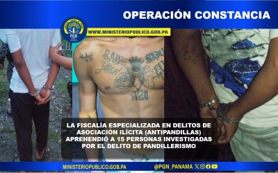 Aprehenden a 15 personas mediante la operación antipandillas Constancia