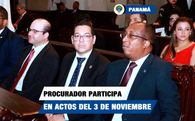 Procurador General de la Nación participa en actos protocolares del 3 de noviembre