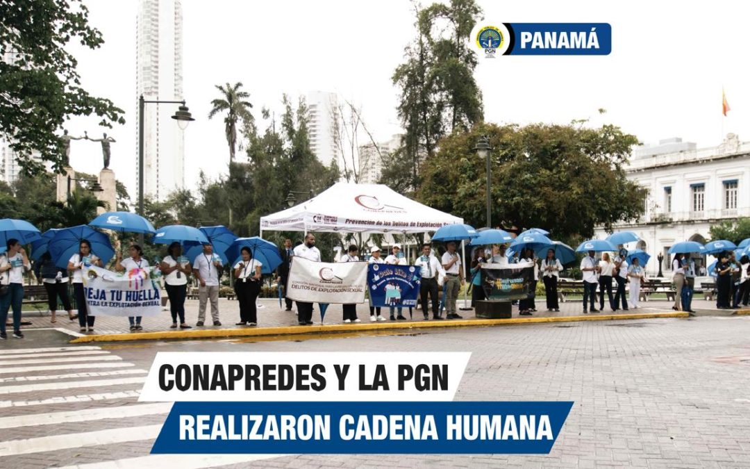 CONAPREDES cierra mes de campaña contra La Explotación Sexual realizando Gran Cadena Humana a nivel nacional