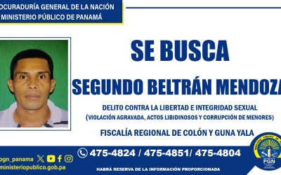 Fiscalía de Colón busca a ciudadano vinculado a la comisión de delitos sexuales