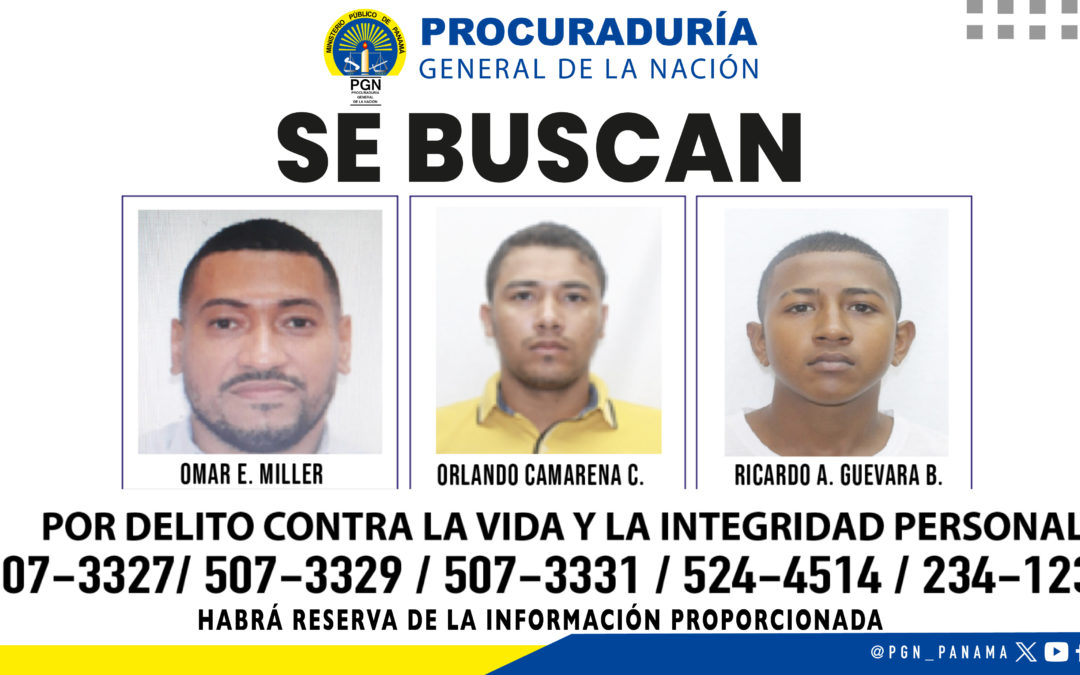 Estos son algunos de los más buscados por la Fiscalía Regional de San Miguelito