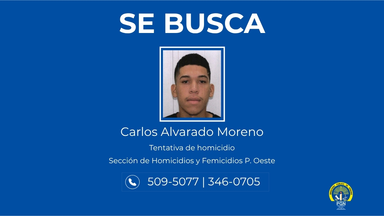 Fiscalía Regional de Panamá Oeste solicita colaboración para capturar a persona investigada por tentativa de homicidio
