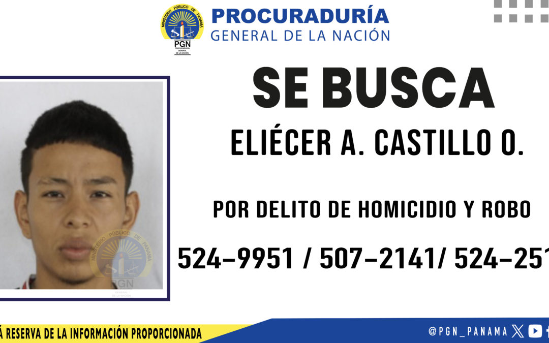 Ministerio Público solicita la colaboración de la ciudadanía para dar con el paradero de una persona vinculada con un homicidio