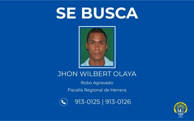 PGN solicita colaboración para ubicar a ciudadano sancionado por robo agravado en Herrera