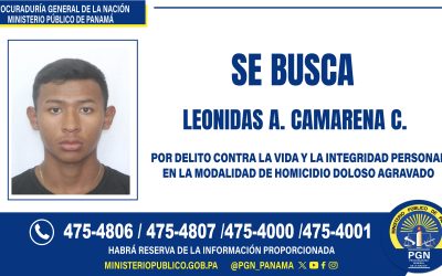 Fiscalía de Colón busca a hombre requerido por el delito de homicidio doloso agravado