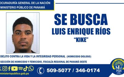 Fiscalía de Panamá Oeste lo busca por su vinculación al delito de homicidio