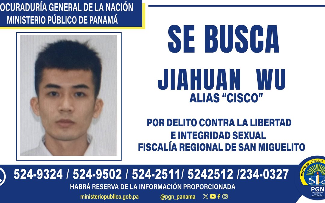 MP solicita apoyo de la ciudadanía para ubicar a un hombre apodado “Cisco” por delitos sexuales