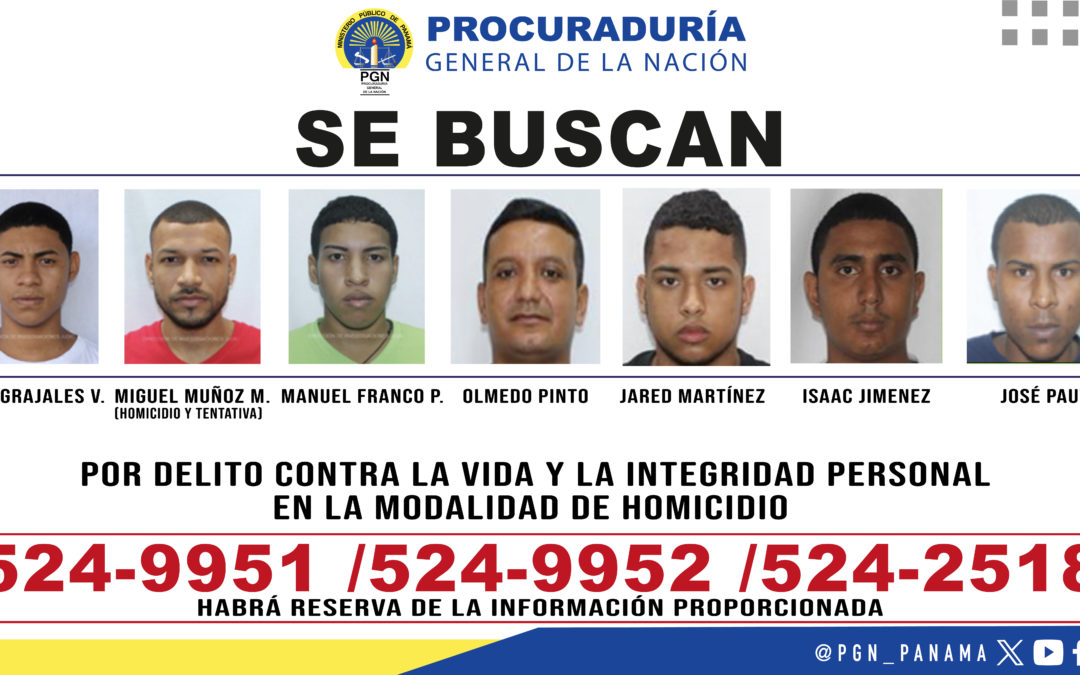 Sección de Homicidio y Femicidio solicita información de la ciudadanía para ubicar 13 personas